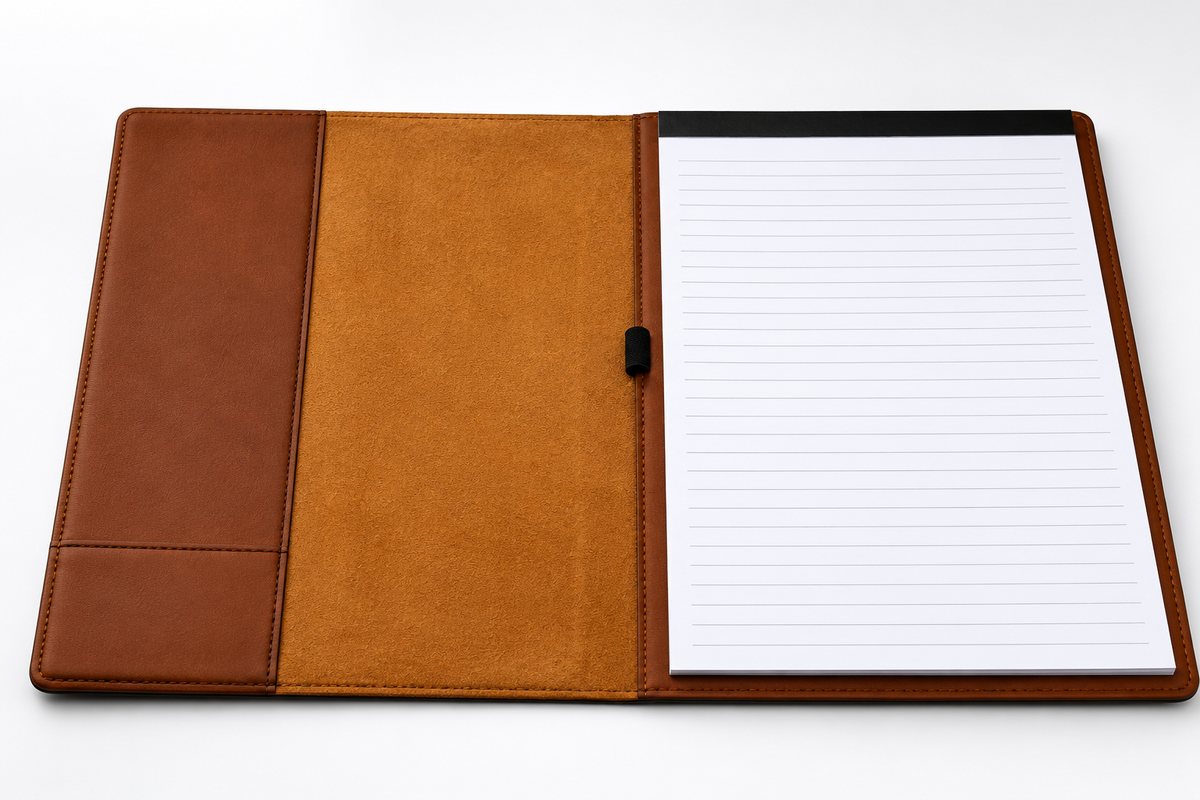 Personalized Leatherette Padfolio, Laser Engraved Executive Portfolio, Graduation Gift