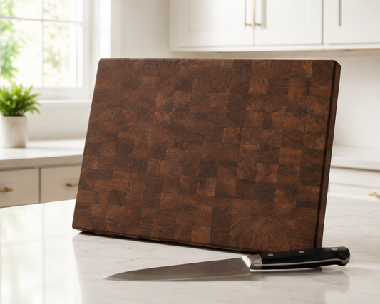 Personalized Walnut End Grain Cutting Board, Custom Engraved Butcher Block, Wedding Gift, Anniversary Gift, Housewarming Gift, Chef Gift