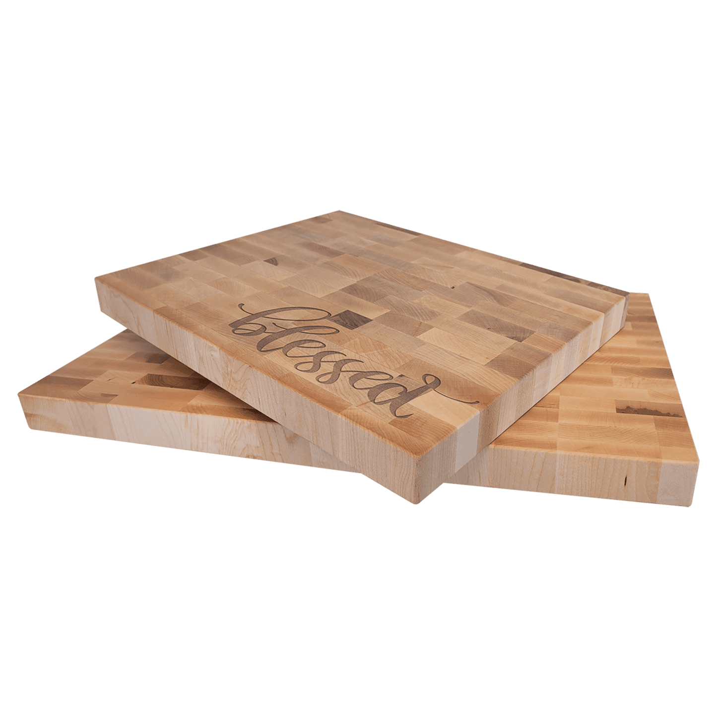 Personalized Maple End Grain Butcher Block | Custom Engraved Chef Cutting Board