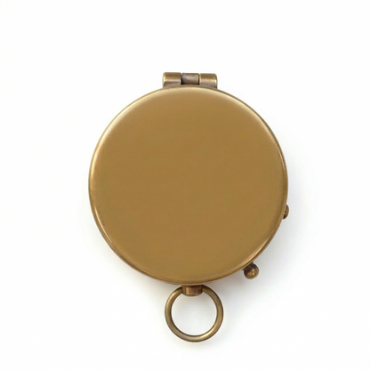Handcrafted Brass Compass, Personalized Engraved Gift
