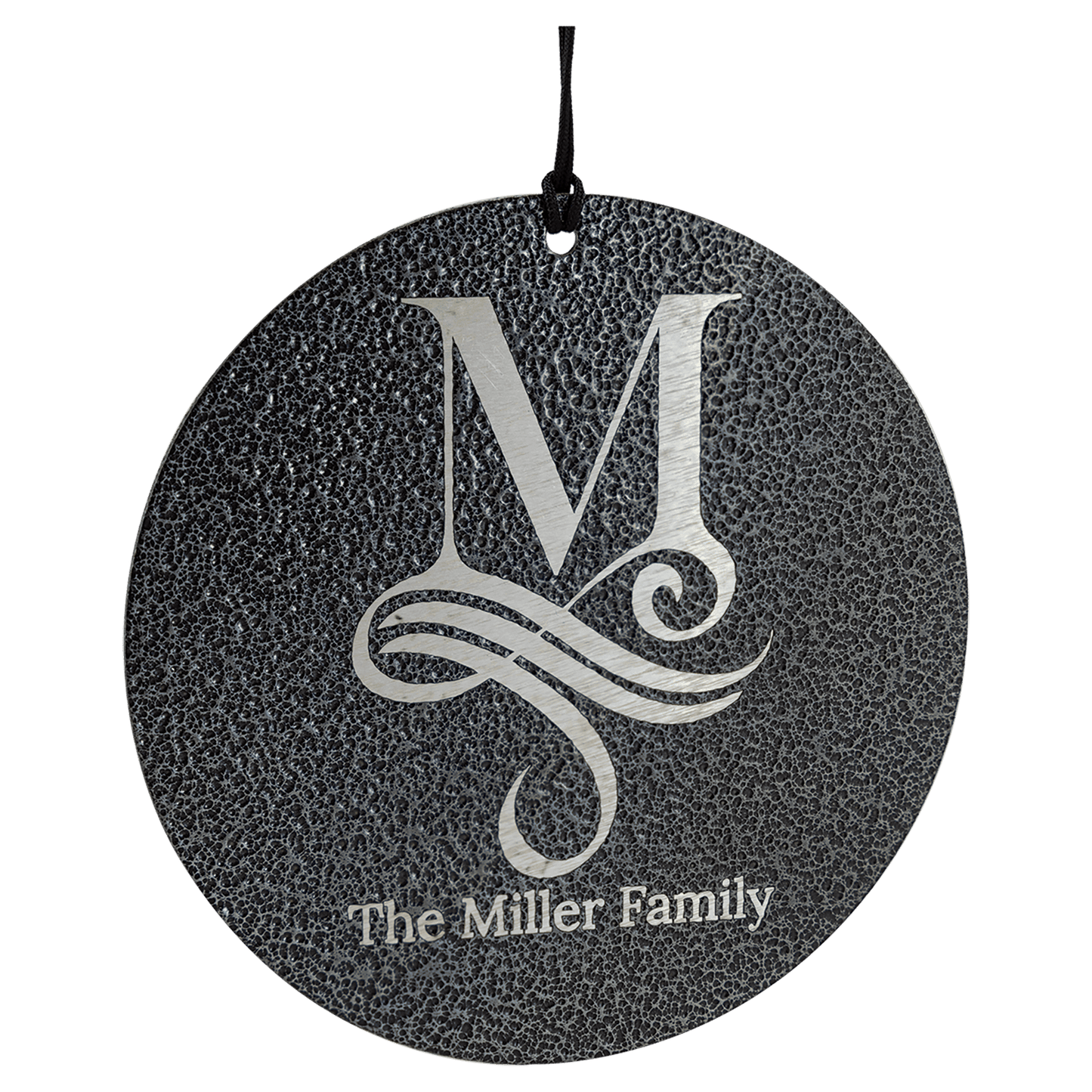Personalized 30" Black Aluminum Wind Chime