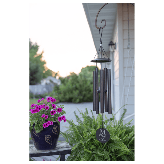 Personalized 30" Black Aluminum Wind Chime