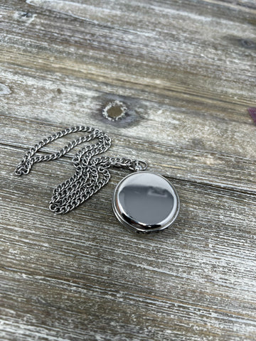 Personalized Silver Pocket Compass with Chain – 1.5” Vintage Style Keepsake Gift for Him