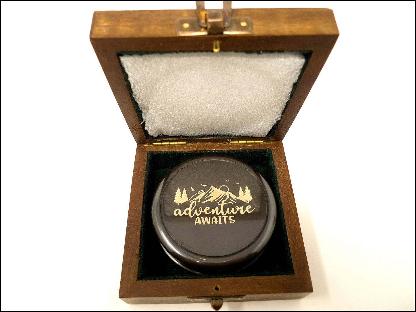 Personalized Compass Gift for Men, Engraved Brass Compass, Handmade Vintage Compass for Wedding, Graduation, Father’s Day