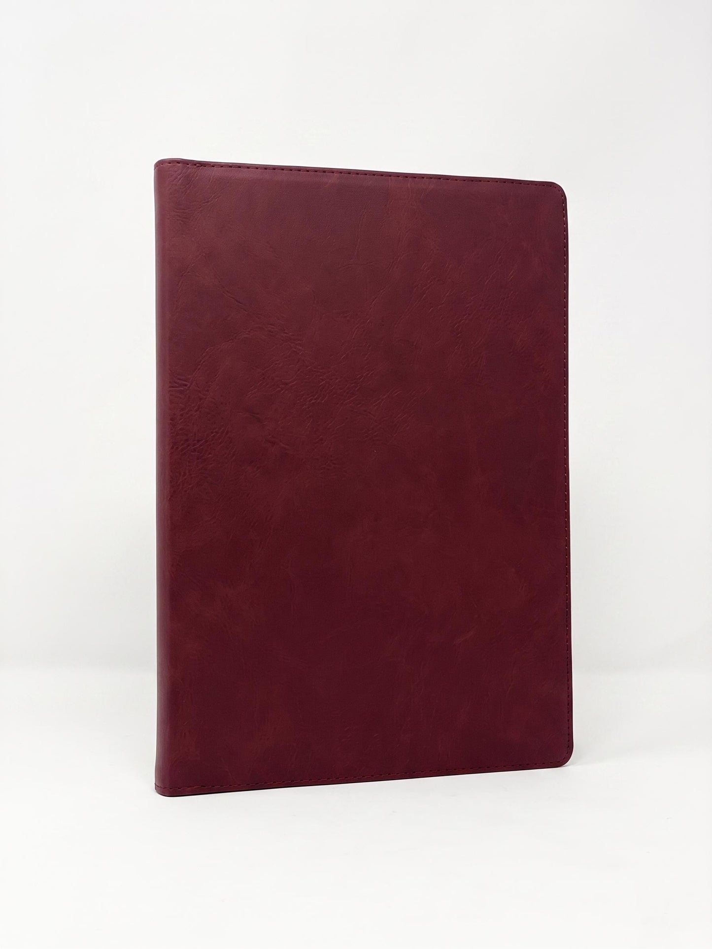 Personalized Burgundy Leatherette Padfolio, Laser Engraved Executive Portfolio, Graduation Gift