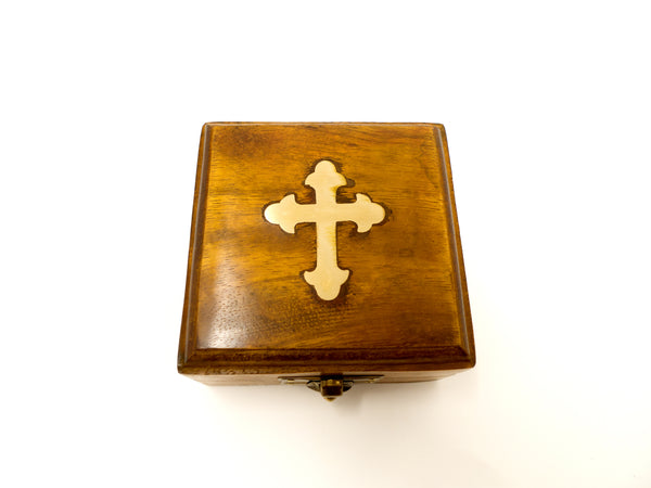 Baptism Day Gift, Baptized, Confirmed, Cross Wooden box Engraved compass, Baptism, Confirmation Gift, Baptism Gift, Christening - ModernTimez Gift