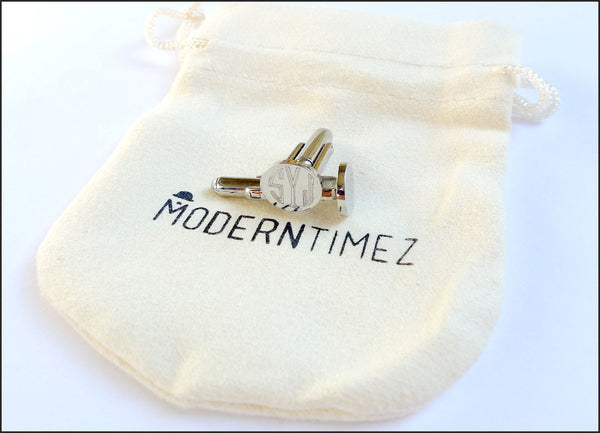 Personalized Cuff-links, Initials engraving best-man, boyfriend, Valentine's day gift. - ModernTimez Gift