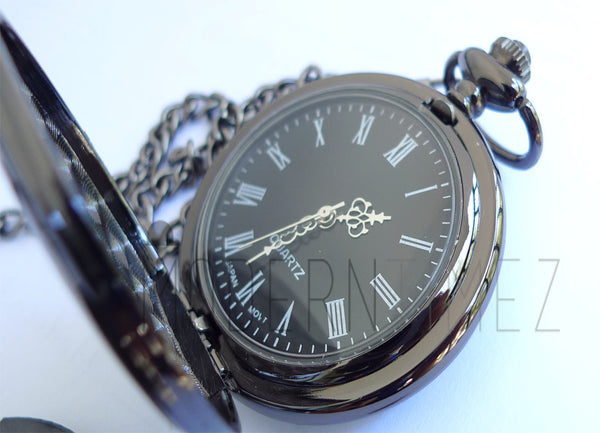 Personaliezd Gunmetal Finished Pocket Watch - ModernTimez Gift